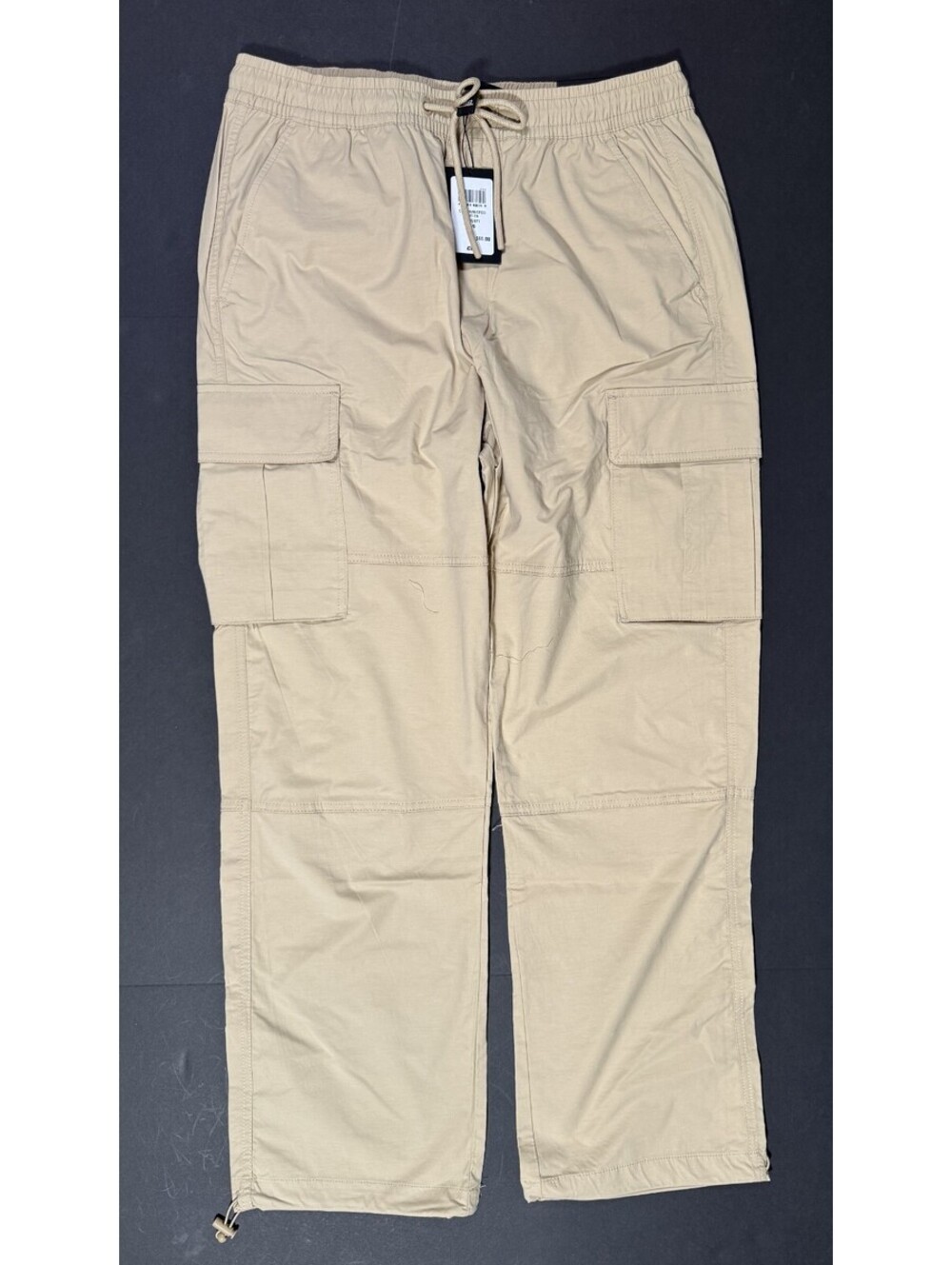 CSG Tan Relaxed Fit Canyon Cargo Pants Casual Utility Work Mens Size Large NWT